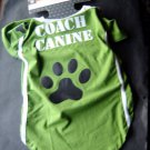 Coach Canine Green Dog Tee Shirt Pet Costume Medium Fits Up to 50 lbs 1 Piece