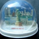 Liberty Island NY Statue of Liberty New York City Fan Snow Dome Water Globe