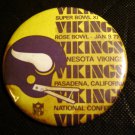 Minnesota Vikings Super Bowl XI 9 Rose Bowl Jan 9, 1977 Pasadena, Ca NFL PIN 3"