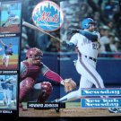1992 Newsday New York Mets Schedule and Poster Insert Baseball Howard Johnson
