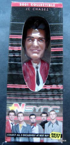 NSYNC J C Chasez 2001 Collectible Nodder Bobble Head Figure Best Buy Mint