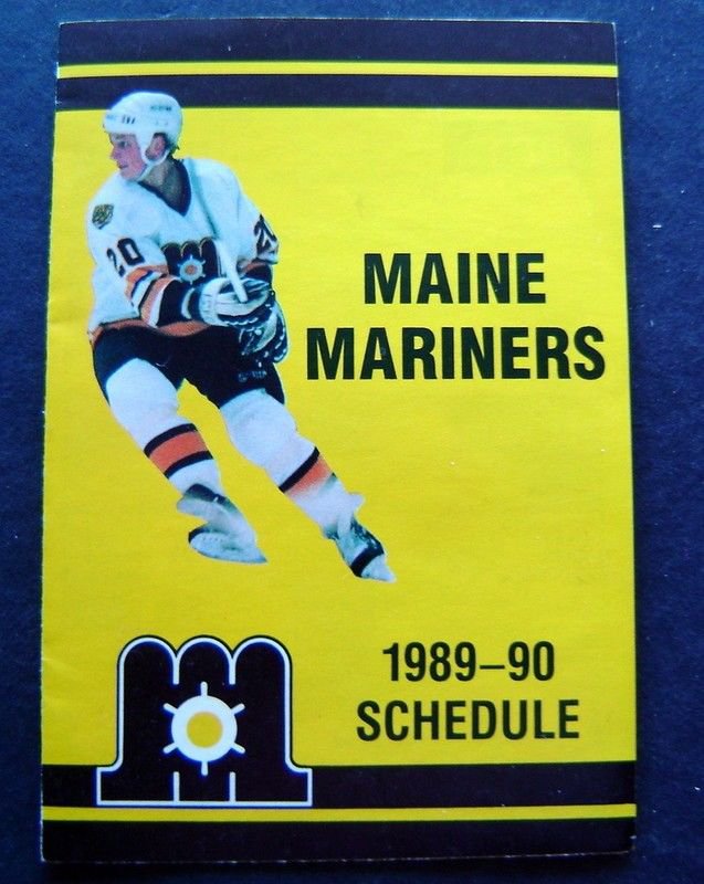 Maine Mariners AHL Hockey 198990 Schedule Boston Bruins Affiliate