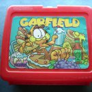 Garfield the Cat Red Plastic Lunch Box No Thermos