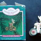 1986 Hallmark Wooden Reindeer Christmas Ornament  Nostalgic Childhood Series