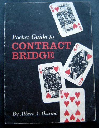 Vintage GM Rack Service Pocket Guide to Contract Bridge Booklet By A Ostrow 1957