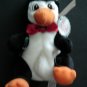 COCA COLA  Black and White PENGUIN in Delivery Cap # 0108 Bean Bag Plush 1997