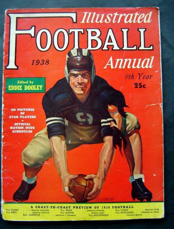 1938 Illustrated Football Annual Magazine All-America Preview 9th Year