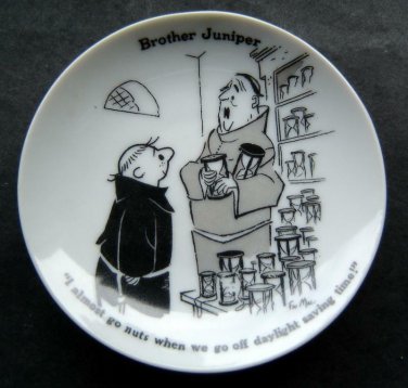 1960 Brother Juniper 4" Mini Plate When We Go Off Daylight Savings Time