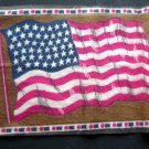 Vintage Tobacco Blanket United States Flag 4" x 6 1/2"