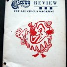 The Circus Review All Circus Magazine Summer Special Issue June 10, 1954