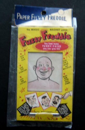 Vintage Paper FUZZY FREDDIE Magic Magnet Game Made in Japan Old Store Stock MIP