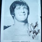 Vin Clements New York Giants NFL Football B & W Photo with Autograph # 29