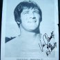 Vin Clements New York Giants NFL Football B & W Photo with Autograph # 29