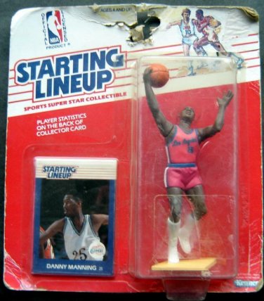 Starting Lineup SLU Danny Manning 1988 LA Clippers Basketball Figure & Card