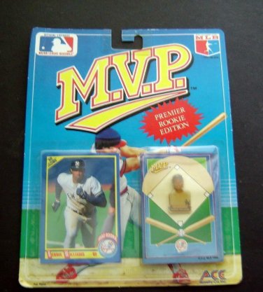 MVP BB 1990 Score Card & Pin NY YANKEES BERNIE WILLIAMS
