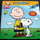 A Friend is . . . Peanuts Book Color & Read Along with Stickers 2014 Softcover