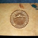 Vintage Great Seal of the State of Nebraska 1910s Leather Patch 2 1/2" by 2"