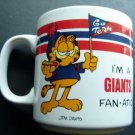 GARFIELD the Cat I'm a GIANTS Fan-Atic! Football Ceramic Mug Cup 3 1/2" Enesco