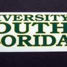 University of Southern Florida Bumper Sticker NCAA Unused Tag Express