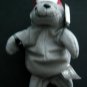 COCA COLA Gray SEAL in Baseball Cap # 0107 Bean Bag Plush 1997