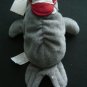 COCA COLA Gray SEAL in Baseball Cap # 0107 Bean Bag Plush 1997