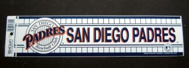 San Diego Padres Baseball Bumper Sticker Wincraft