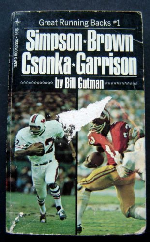Great Running Back Football Book by Gutman Simpson Brown Csonka Garrison 1974