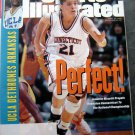 UCONN Univ Ct NCAA Basketball Sports Illustrated Rizzotti 1995 RARE Blank Label