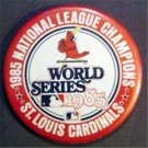 St Louis Cardinals 1985 World Series NL Champs PIN 3 1/2"