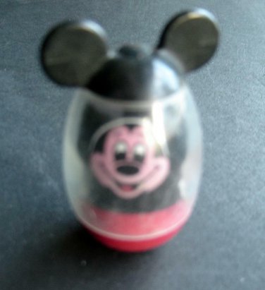 Vintage Mickey Mouse Walt Disney Roly Poly Weighted Bottom Childs Toy
