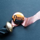 Vintage Princeton University Football PIN with Ribbon & Metal Charm 1 1/4"