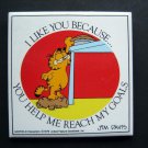 Garfield the Cat Tile Plaque Reach My Goals Jim Davis by Enesco 4 1/4" Sq