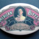 TRIS SPEAKER American Biffer Advertising Repro Baseball PIN 2 3/4" Oval