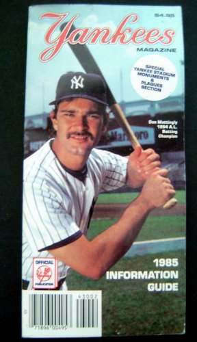 1985 New York YANKEES Media Information GUIDE Press Radio TV Don Mattingly Cover