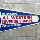 Chicago White Sox A L Western Division Champs Baseball Pennant Full Size 1983