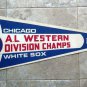 Chicago White Sox A L Western Division Champs Baseball Pennant Full Size 1983