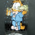 Garfield the Cat Cafe Clear Glass Tumbler 4" Tall