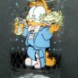 Garfield the Cat Cafe Clear Glass Tumbler 4" Tall