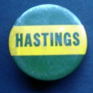 Vintage Hastings Football Pin 2 1/4" in Diameter