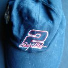 RUSTY WALLACE # 2 NASCAR Miller Lite Racing Beer Navy Blue Cap Hat Adjustable