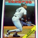 1988 Topps BASEBALL Card # 60 2 Pocket Folder NY YANKEES Rickey HENDERSON