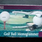 Chrome GOLF Ball MONOGRAMMER Park Avenue 1999 with 2 Sets of Letters in Box