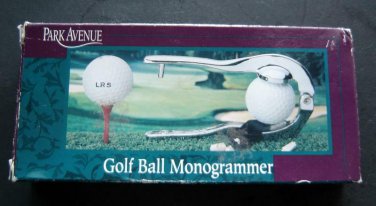 Chrome GOLF Ball MONOGRAMMER Park Avenue 1999 with 2 Sets of Letters in Box