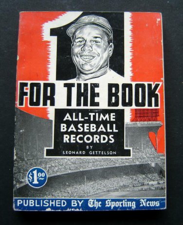 1954 1 One for the Book All Time Baseball Records Sporting News Campanella Cvr