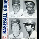 1976 Official Sporting News Baseball Guide Book Seaver Morgan Palmer Lynn Cover