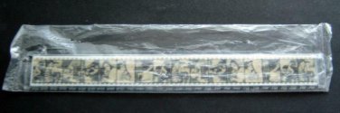 12" Hard Plastic RULER with Black & White Vintage Classic MOVIE FILM Scene Clips