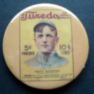 CHRISTY MATHEWSON Tuxedo Tobacco Repro Advertising Baseball PIN 2 1/2" Round