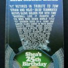 1988 New York METS Media Information Guide Shea's 25th Birthday Seaver # Retire
