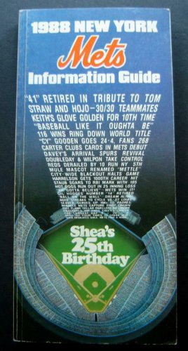 1988 New York METS Media Information Guide Shea's 25th Birthday Seaver # Retire