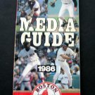 1986 Boston Red Sox Media Information Guide Wade Boggs Cover Fair